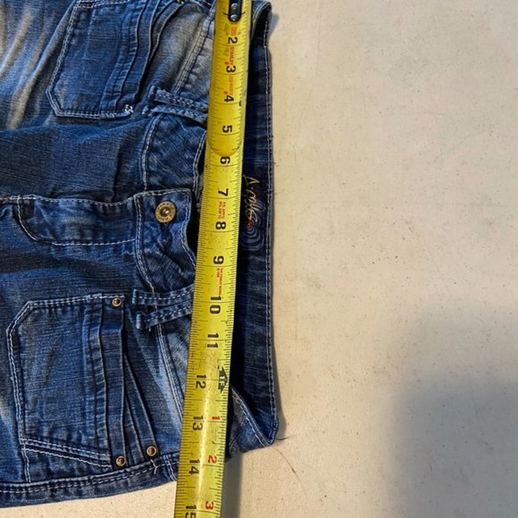 Angel's Women's Juniors Denim Capris Y2K Style Light Wash Size 9 - Picture 6 of 8